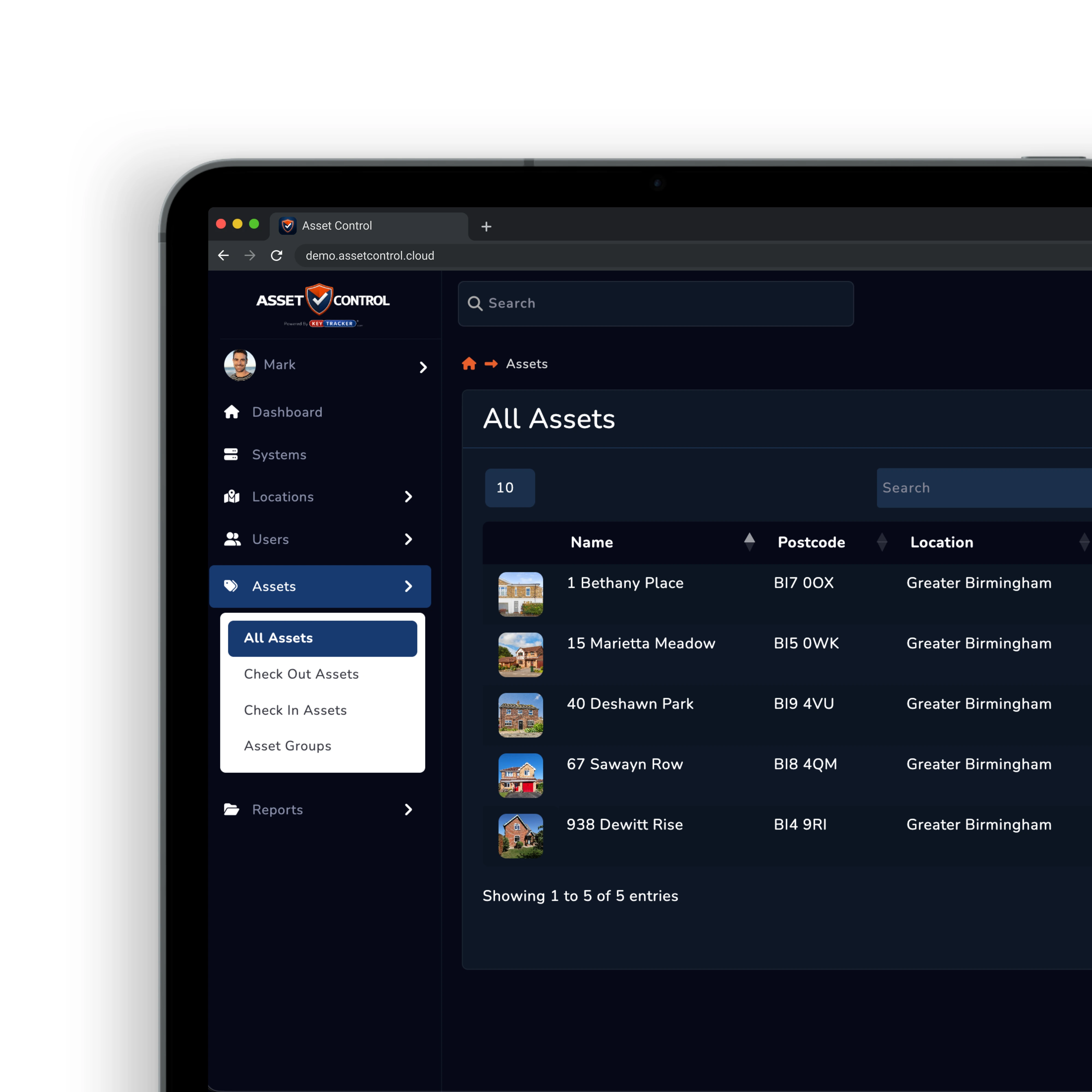 Security key tracking dashboard preview